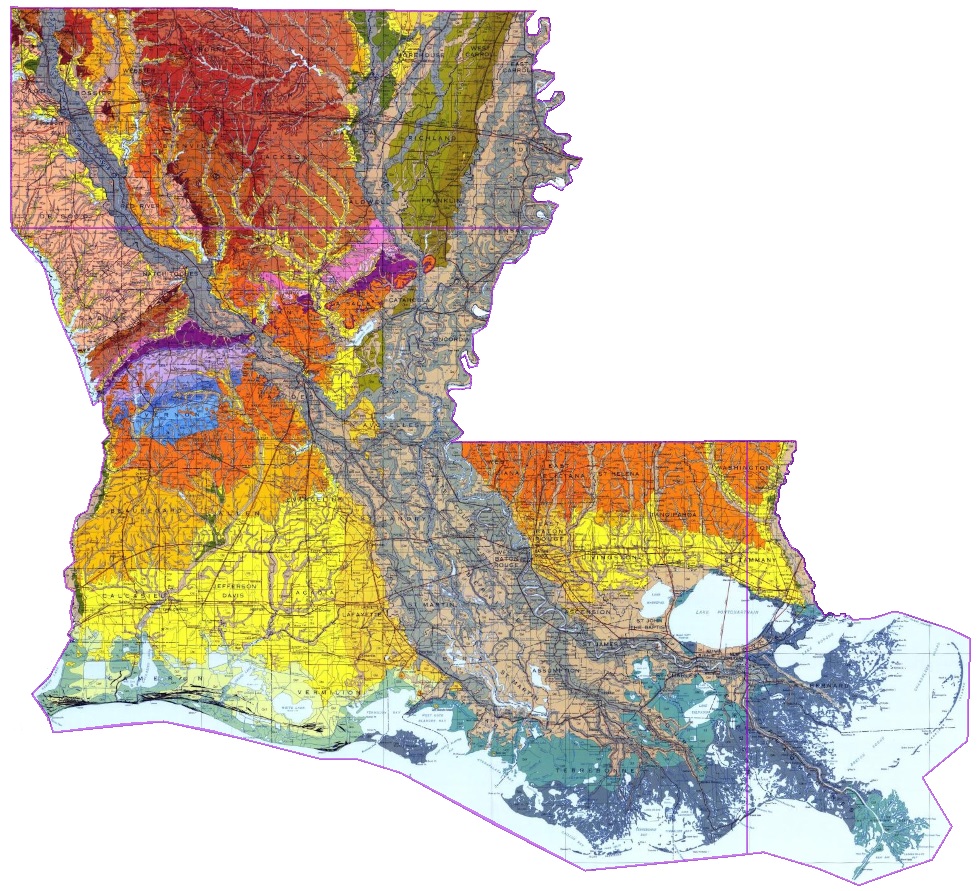 Geologic Map of Louisiana U.S. Geological Survey